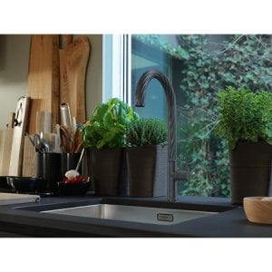 Franke Maris Free Spiralsiz Matt Black Evye Bataryası