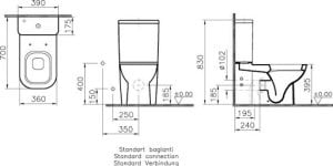 VİTRA RETRO DTD TK. KLOZET-BEYAZ
