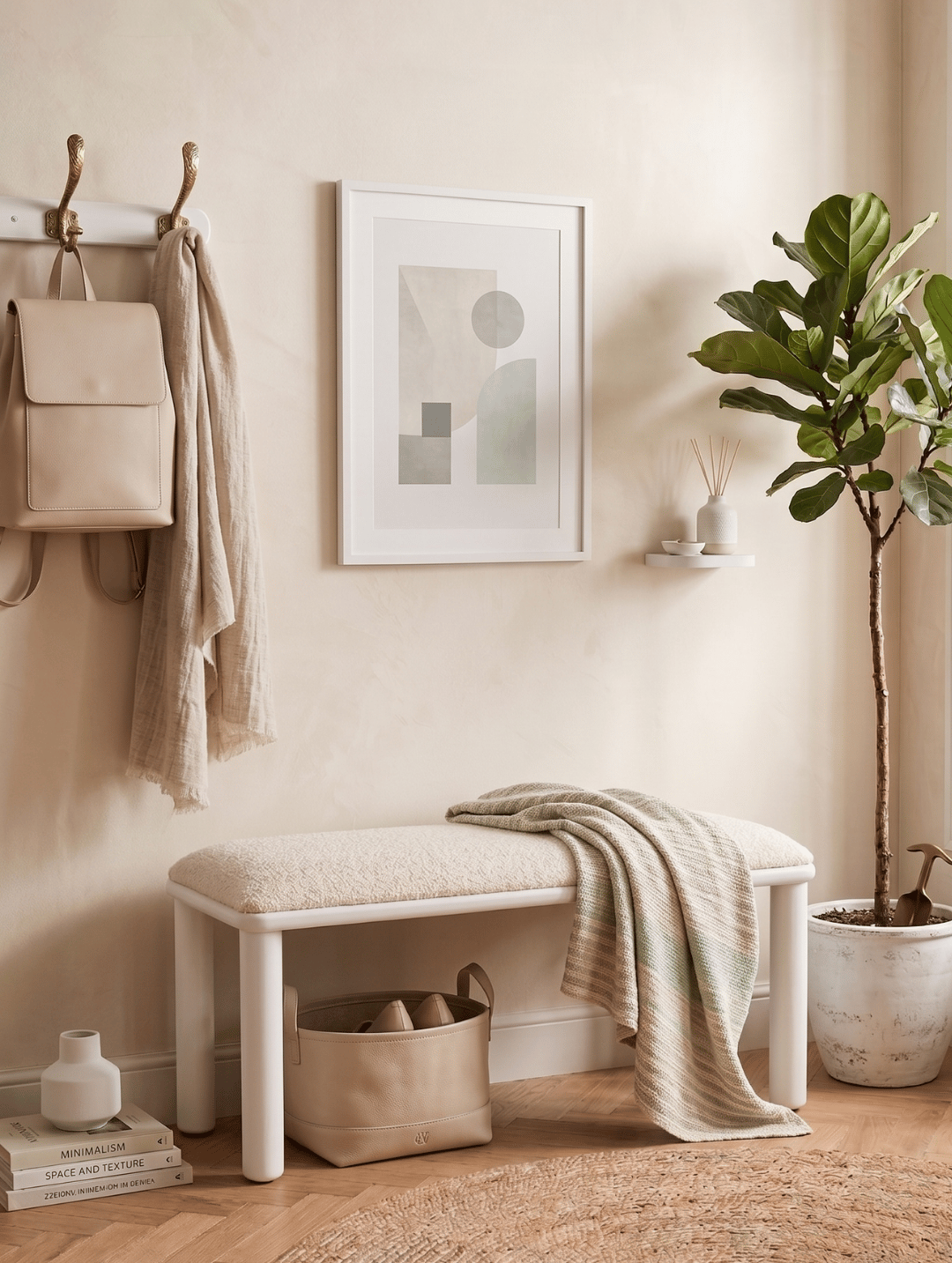 Woodenbend Arya Beyaz Bench