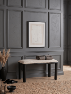 Woodenbend Arya Siyah Bench