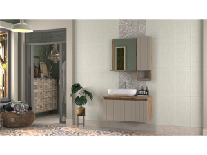 Biani Nevada 90 cm Banyo Dolabı Matt Mocha