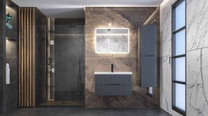 Kingwood Helsinki 80 cm Banyo Dolabı Antrasit