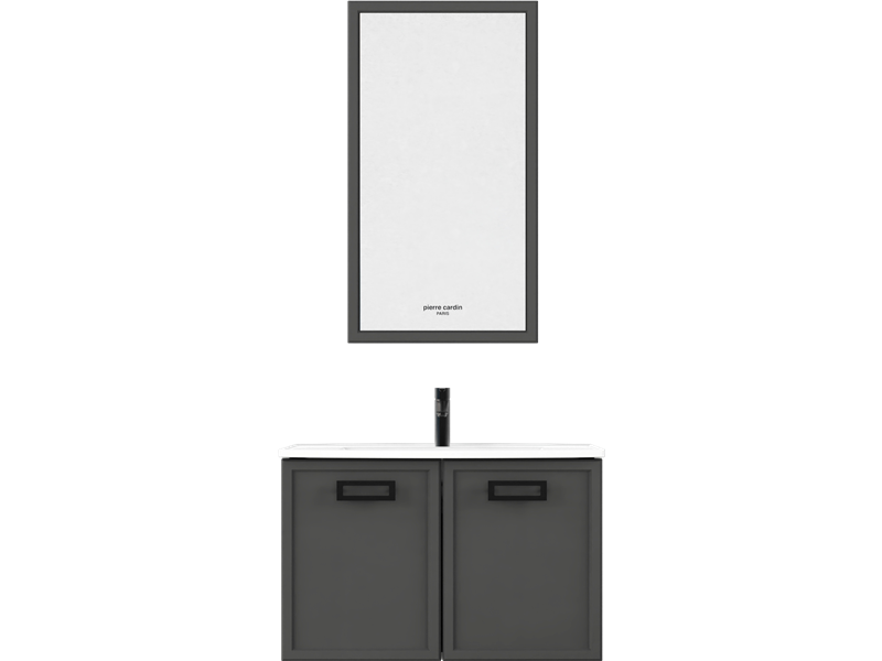 Pierre Cardin Ağrı 80 cm Banyo Dolabı – Lead