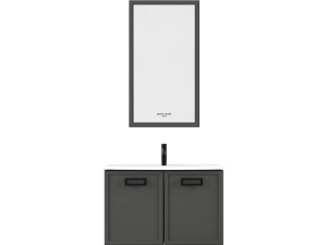 Pierre Cardin Ağrı 80 cm Banyo Dolabı – Lead