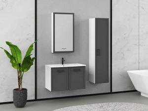 Pierre Cardin Ağrı 80 cm Banyo Dolabı – Lead