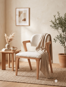 Woodenbend Noa Ahşap Sandalye Naturel Meşe