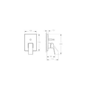 VitrA Minimax Square Ankastre Banyo Seti