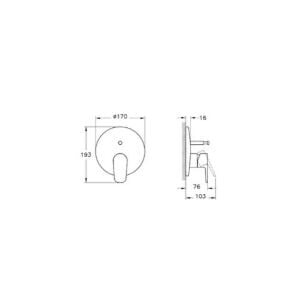 VitrA Flow Round Ankastre Banyo Seti