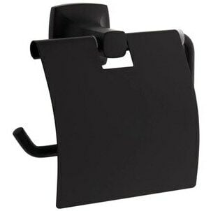 Vitra Base 400 Mat Siyah Kapaklı Tuvalet Kağıtlığı A4412336