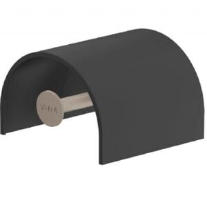 Vitra Origin Kapaklı Tuvalet Kağıtlığı, Mat Siyah