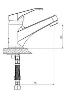 GPD LB10 TALİA LAVABO  BATARYASI