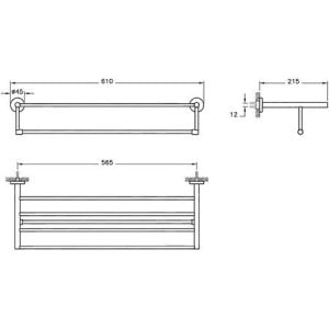 Artema Arkitekta Havlu Rafı A44340
