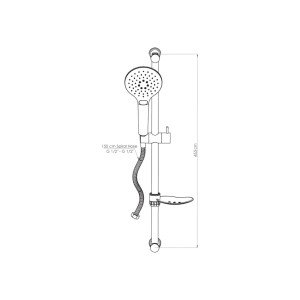 GPD DST57-S SÜRGÜLÜ DUŞ SETİ (3 FONK.) (SİYAH)