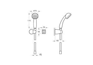 Artema Solo C A45675 1F El Duşu Takımı Krom