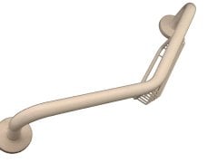 Negüzelev Süngerlikli Beyaz Paslanmaz Küvet Tutamağı