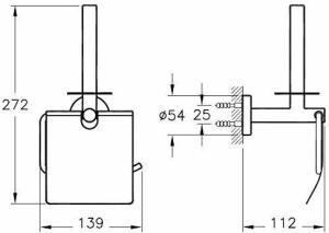 Artema Arkitekta Kapaklı Tuvalet Kağıtlığı