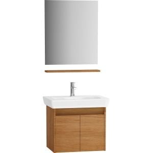 VitrA Step 58904 Demonte Banyo Dolabı Seti Düz Aynalı Kapaklı 65 cm