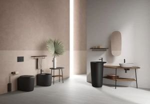 Vitra Plural Uzun Raf 75 cm, Metal Havluluklu, Koyu Meşe, sağ