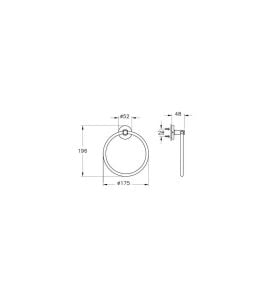 VitrA Base 100 Halka Havluluk