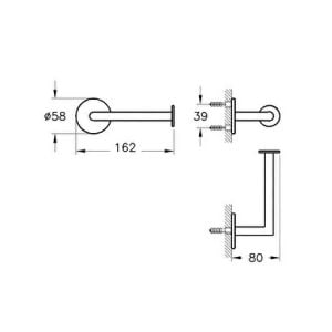 Vitra Origin Tuvalet Kağıtlığı, Bakır
