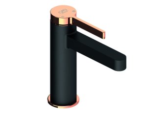 MLB165-S-R Gildo Lavabo Bataryası (Siyah-Rosegold)