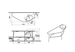Vitra Plural Büyük Tezgah 160 cm, Koyu Meşe, sağ