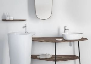 Vitra Plural Büyük Tezgah 160 cm, Koyu Meşe, sağ