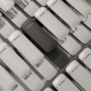 Artema Root Square Lavabo Bataryası Yüksek Mat Siyah