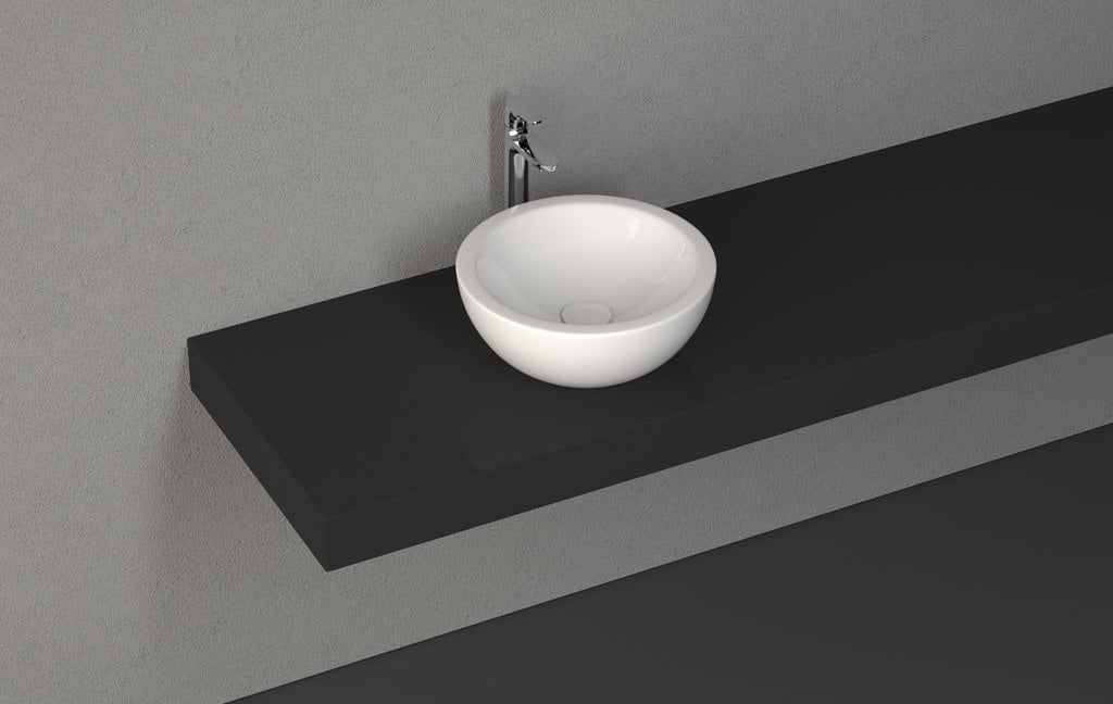 İsvea B Plus Tezgahüstü Lavabo 42 cm - Satin Beyaz