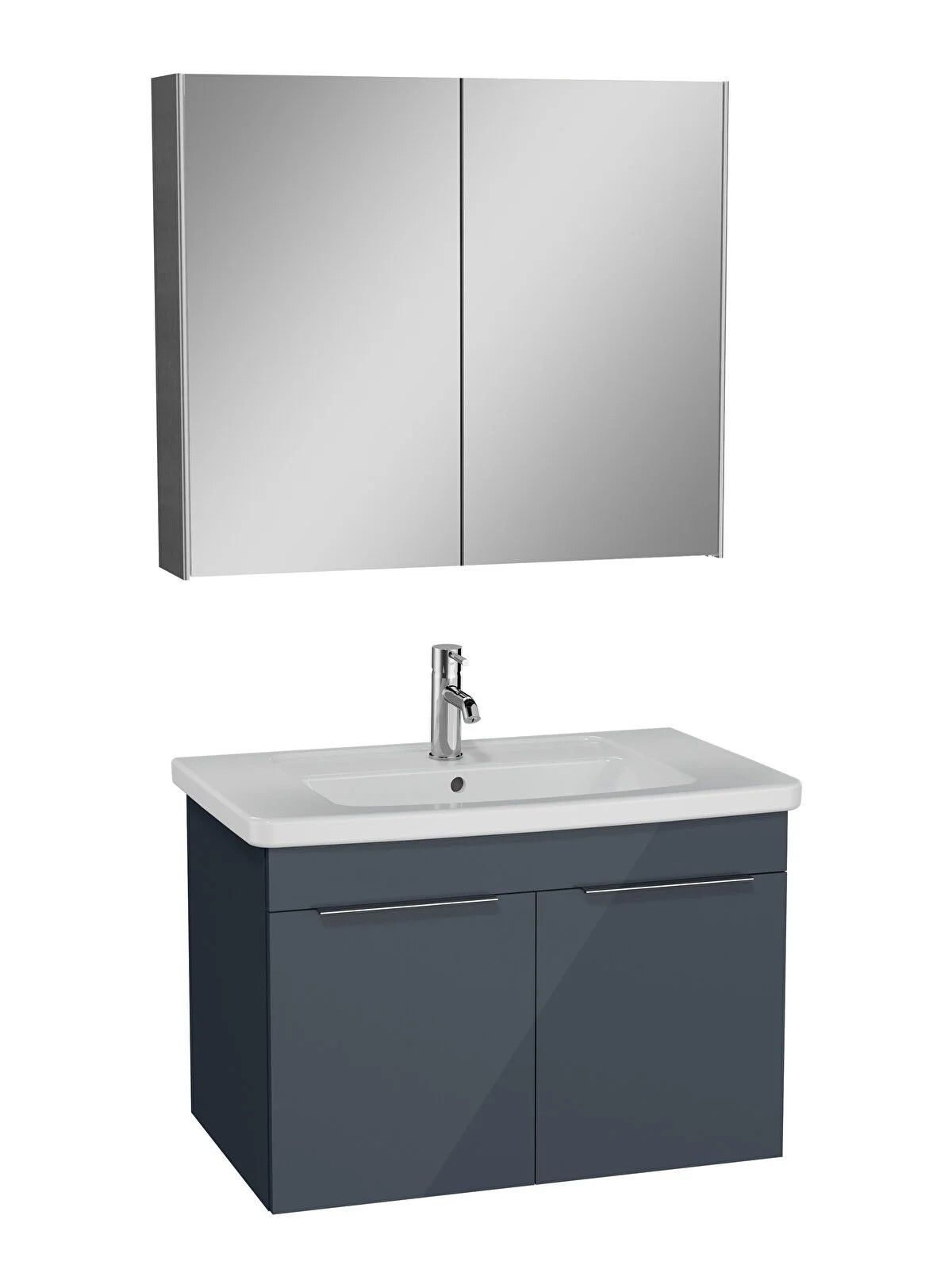 Quadrum Banyo Dolabı Seti 80 cm, kapaklı