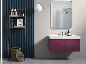 CERASTYLE SHARP ETAJERLİ LAVABO 60X48 CM