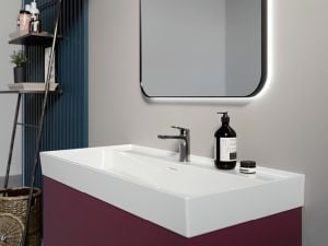 CERASTYLE SHARP ETAJERLİ LAVABO 60X48 CM