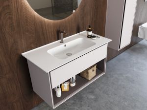 CERASTYLE BLUE ETAJERLİ LAVABO 70 CM