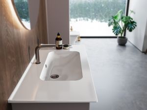 CERASTYLE BLUE ETAJERLİ LAVABO 70 CM