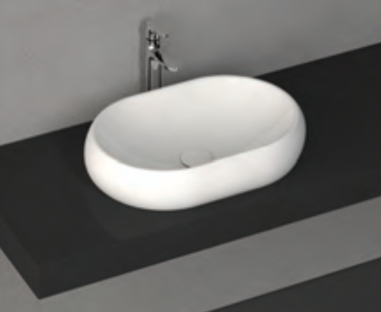 ISVEA TEZGAH ÜSTÜ LAVABO 60 CM  BEYAZ