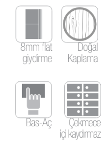 ISVEA S'AQUA MARİNO ÇEKMECE ÜNİTESİ 50 CM D.KAP MEŞE