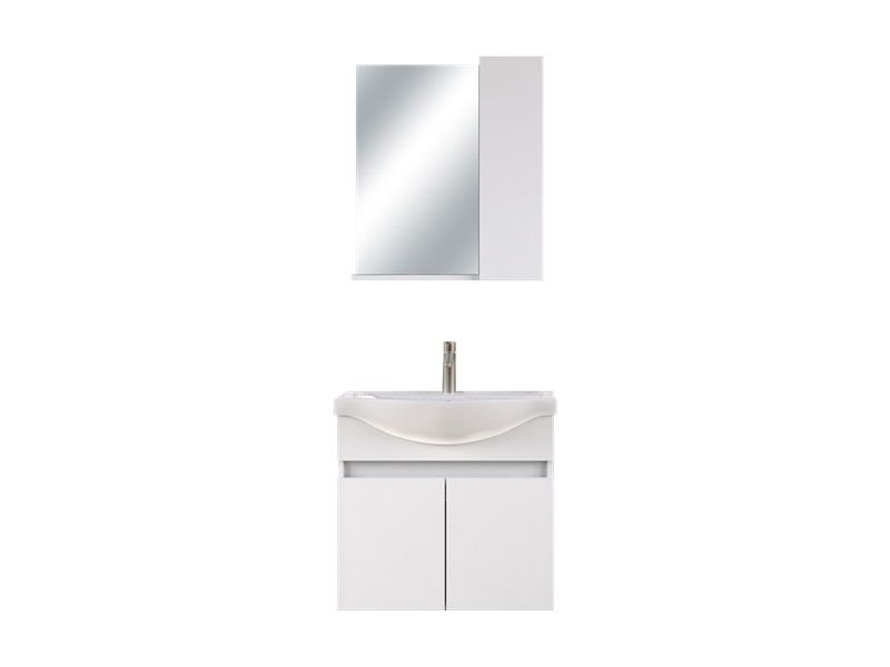 BİANİ EDREMİT BANYO DOLABI 65 MAT BEYAZ  +65 CM LAVABO