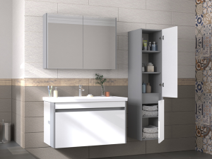 BIANI KONAK BOY DOLABI (SİDE KABINET) MATTE GREY