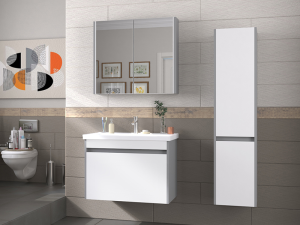 BIANI KONAK BOY DOLABI (SİDE KABINET) MATTE GREY