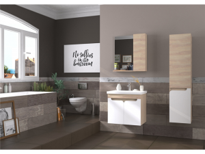 BİANİ AYDA 65 POPLAR BANYO DOLABI +65 CM LAVABO