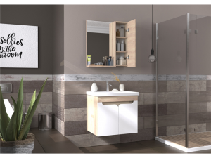 BİANİ AYDA 65 POPLAR BANYO DOLABI +65 CM LAVABO