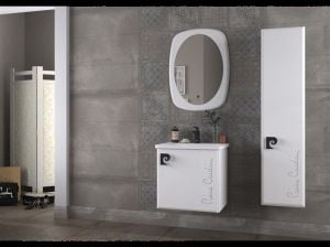 PİERRE CARDİN STAR 60 ANTIQUE WHITE BANYO DOLABI +60 CM LAVABO