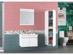 PİERRE CARDİN SUMMER SEASONS BOY DOLABI SOFT BEYAZ SİDE CABİNET