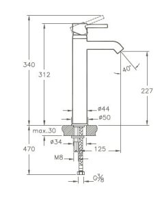Artema Minimax S Yüksek Lavabo Bataryası