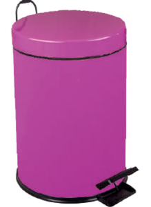 ONNO SİYAH PEDALLI ÇÖP KOVASI 5LT MÜRDÜM