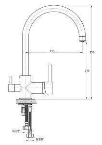 GPD MAR70 Espina Arıtma Çıkışlı Eviye Bataryası