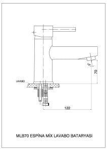 GPD MLB70 Espina Lavabo Bataryası