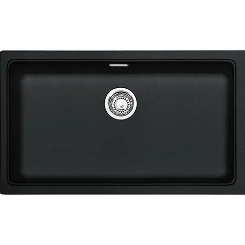 FRANKE KUBUS KBG 110-70 NERO TEK GÖZLÜ DAMLALIKSIZ GRANIT EVİYE