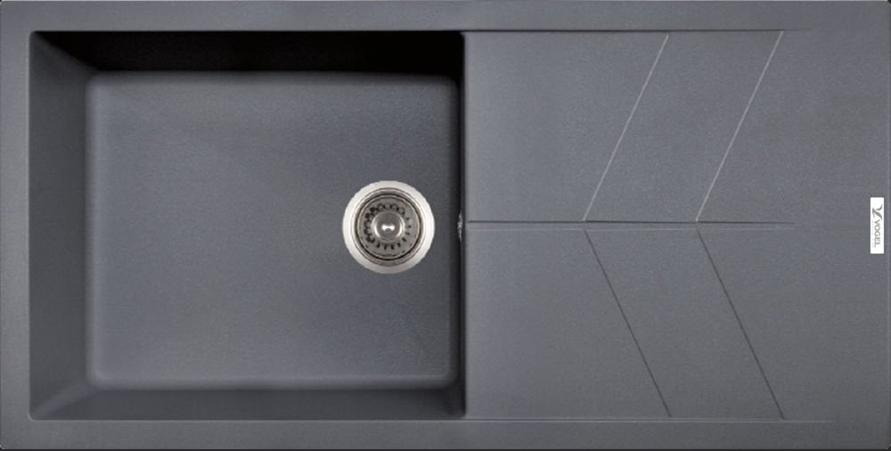 VOGEL TULİP D100 TEK GÖZLÜ SİYAH EVİYE