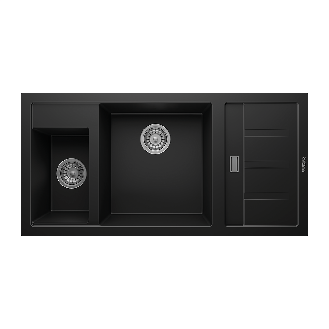 REAL STONE ASPENDOS GRANİT EVİYE P022 SİYAH